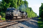 NS 7670 leads a light engine movement south at South Roddy